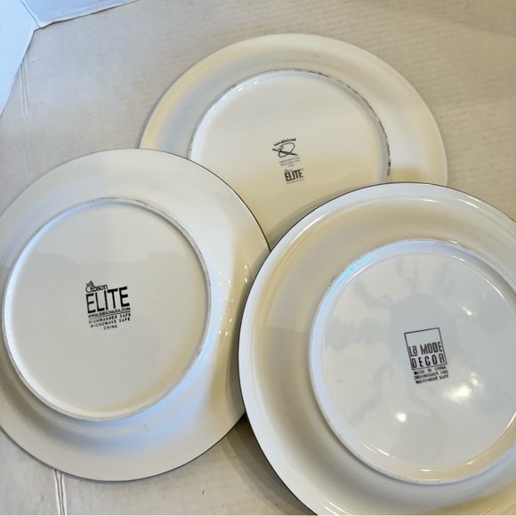 Gibson Designs PALM COURT GIDPAC Dinner Plate Green Palm Tree Green - Set of 4 - Picture 10 of 15